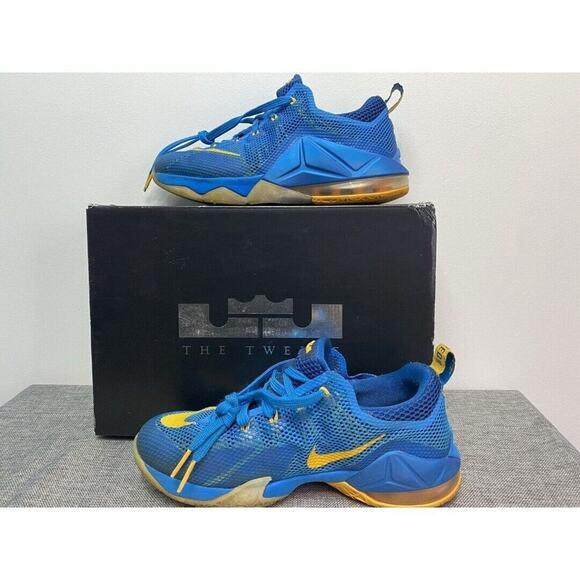 Y Nike LeBron 12 XII Low Top 724547-484 Photo Blue/University
